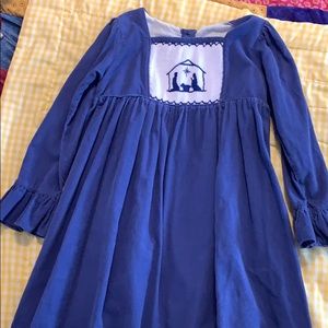 Smocked girls dress